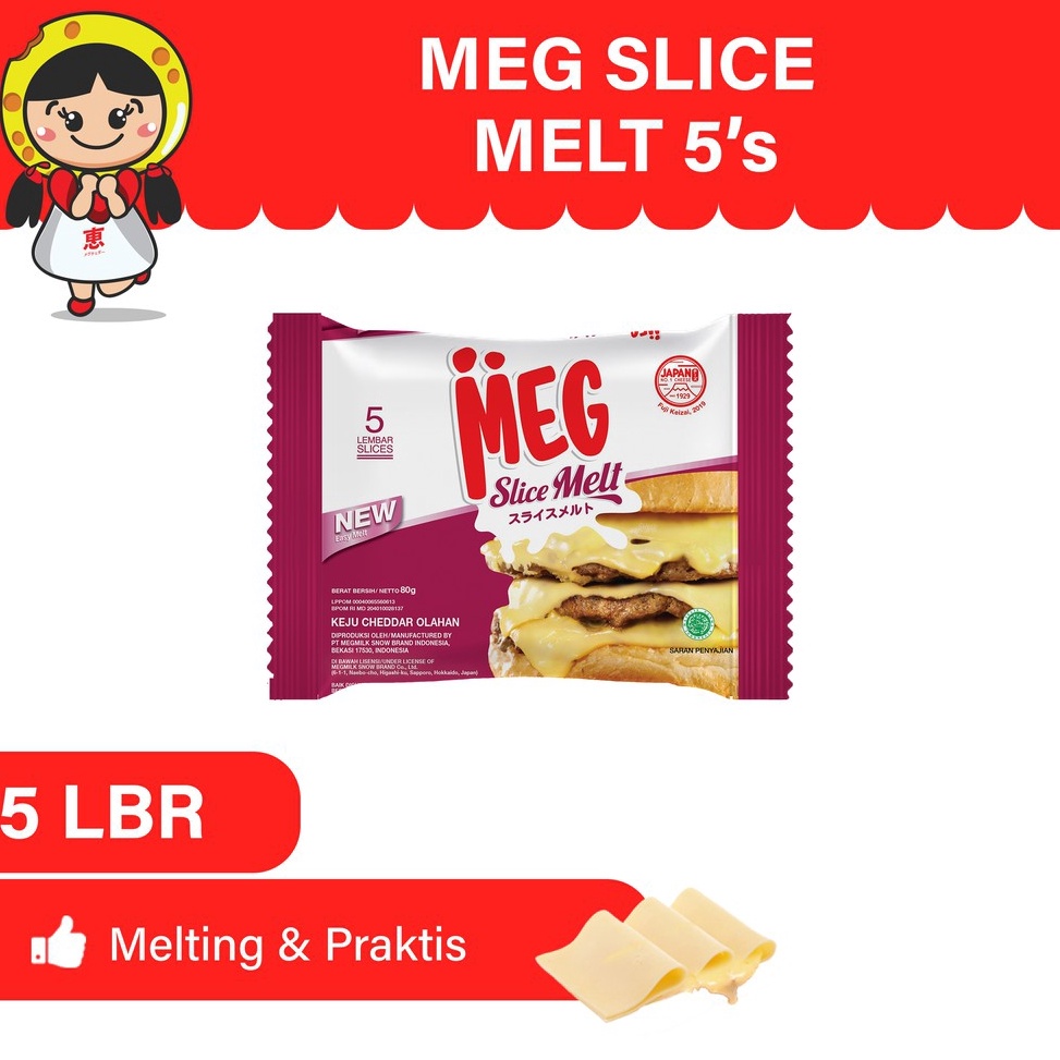 

33 MEG Cheddar Slice Melt 5 slices Serba Murah