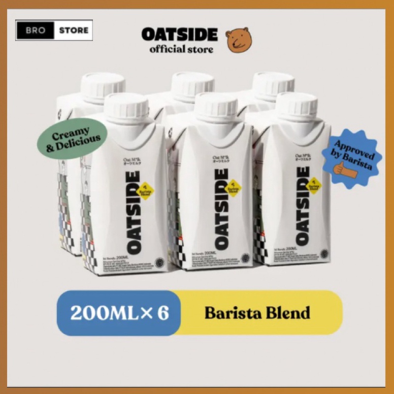 

[FN8] OATSIDE MINI BUNDLE ISI 6 PCS - Oat Milk Barista Blend 200 ML vik8v