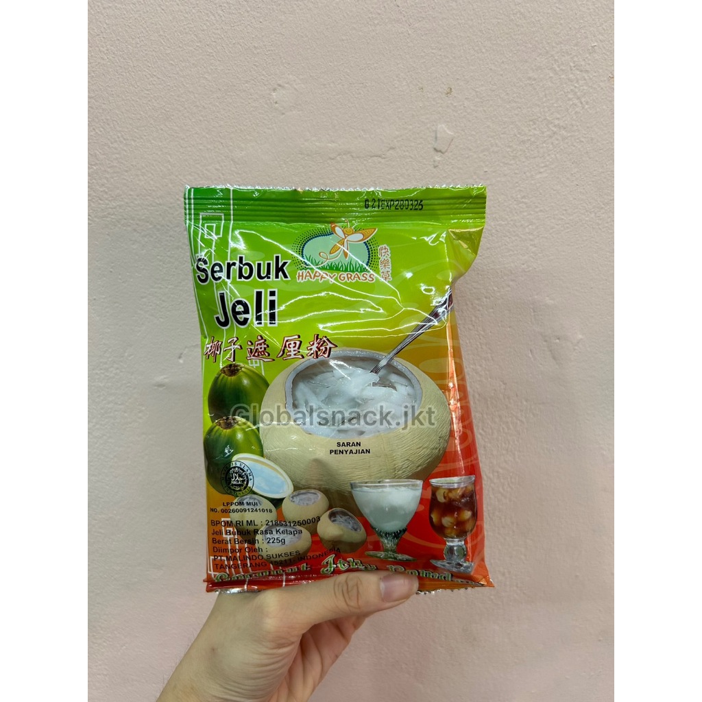 

Happy Grass Serbuk Jelly Jeli Coconut Rasa Kelapa