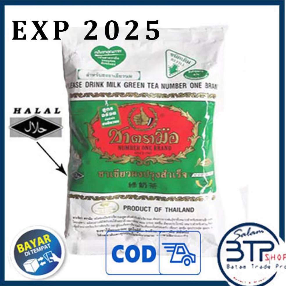 

[☽J45(] BTP ORIGINAL THAI GREEN TEA CHATRAMUE 200grams [64]