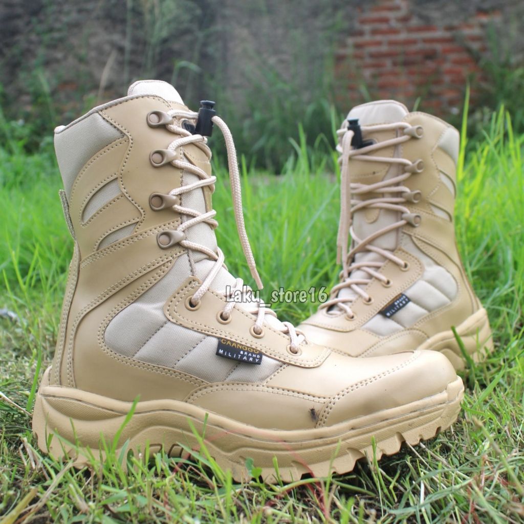 Sepatu pdl gurun tactical safety boots terbaru sepatu pdl satpol pp ujung besi