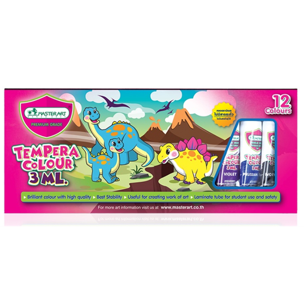 

Master Art Tempera Colour Set (Cat Tempera) 3ml x 12 Colours
