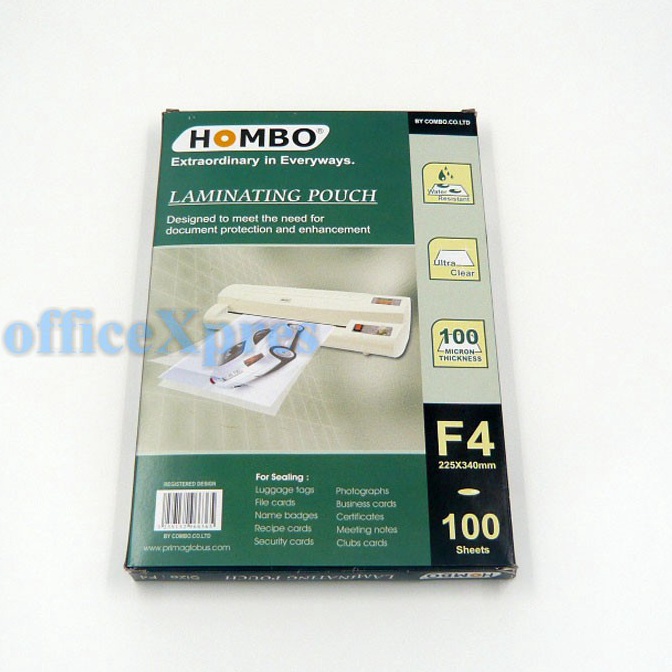 

M0del T3rkini Plastik Laminating / Plastik Laminasi / Laminating Film F4 , A4 , KTP , Id Card Hombo / Laminating Pouch [182]