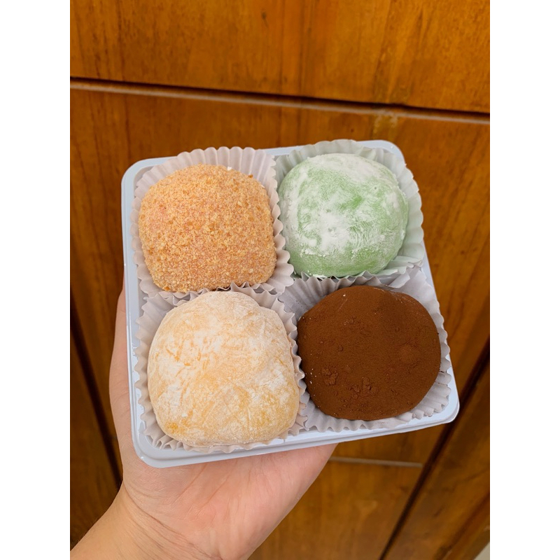 

MOCHI KEMASAN 4 PCS | pilihan rasa tulis di notes