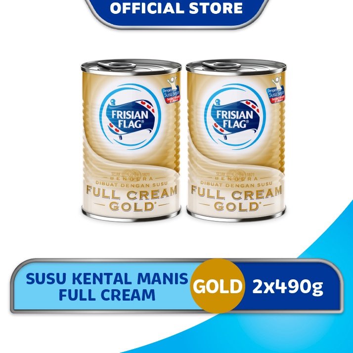 

[✁V99➢] Frisian Flag Susu Kental Manis Gold Kaleng 490gr x2 Harga pas