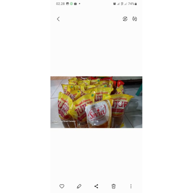 Minyak Goreng Jujur 2 Liter