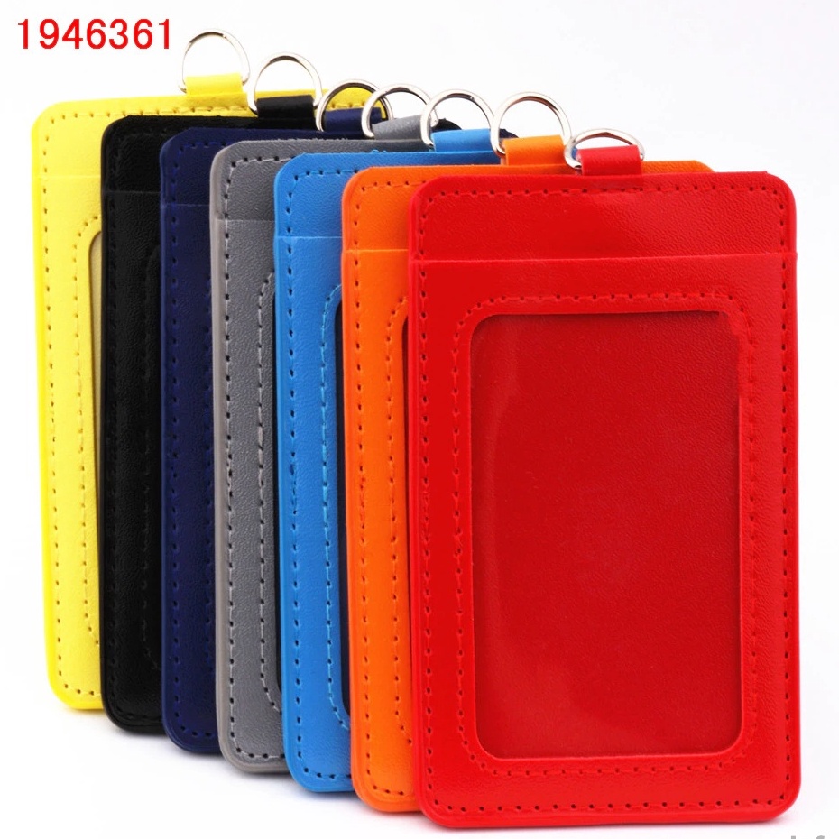 

Ready Nametag Id Card Holder Kulit ID Card Kulit 2 Slot / Badge ID Terlaris