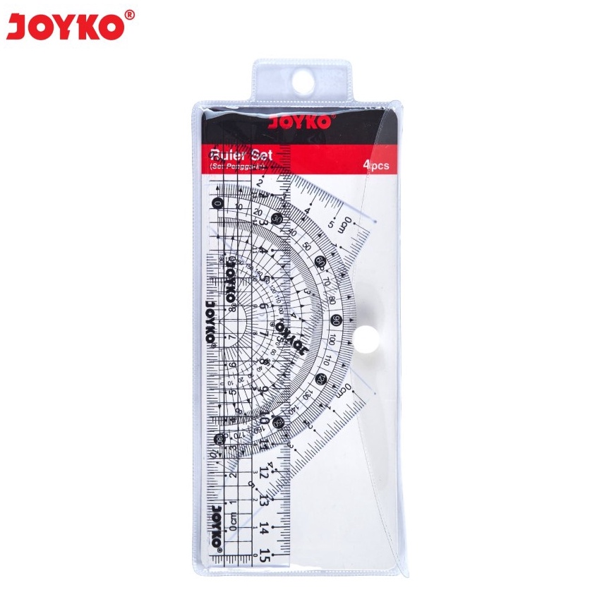 

★★★★★ Paket Penggaris Matematika Busur Siku Mistar JOYKO Math Set RL-PS2 Bayar Di Tempat