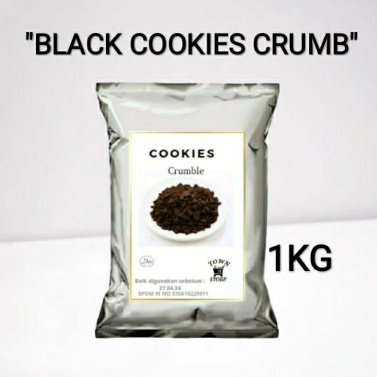 

61 BUBUK BLACK COOKIES CRUMB HALUS TAMBAHAN TOPPING 1KG PREMIUM 58