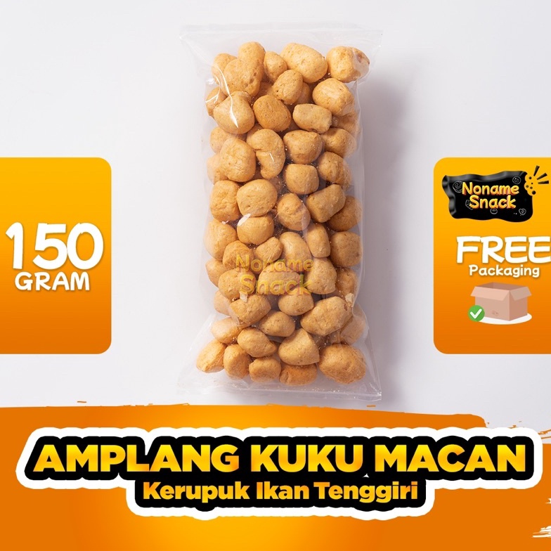 76 NoName Snack - Amplang Kuku Macan Balikpapan Kerupuk Ikan Tenggiri Grosir 150Gr ➺Bayar Di Tempat