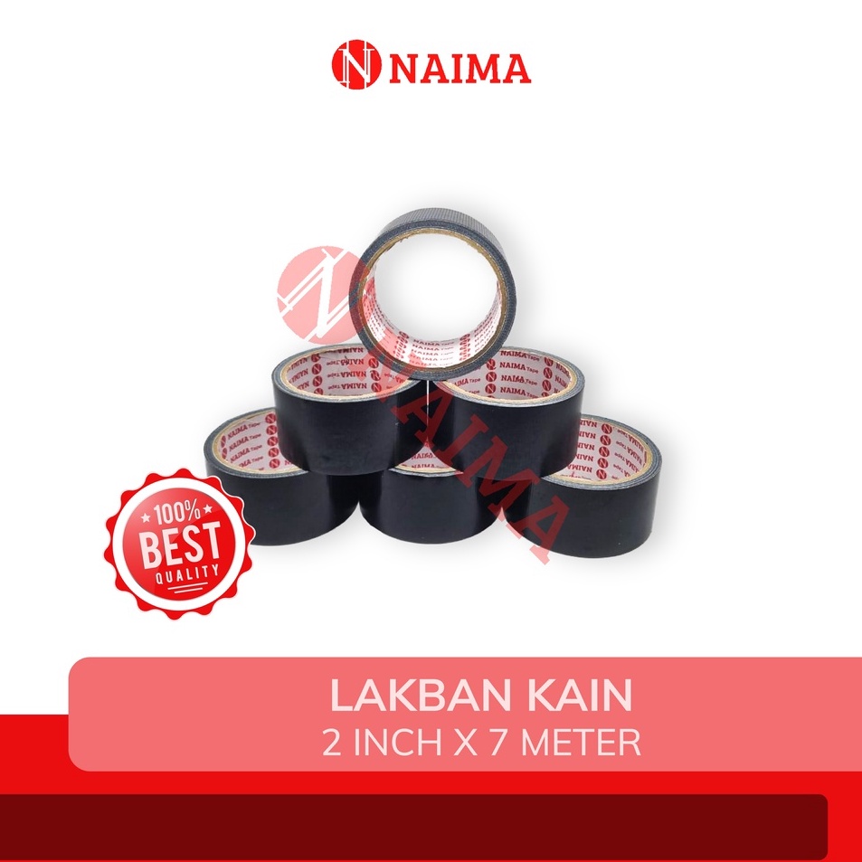 

Produk LAKBAN KAIN HITAM 2 INCH/ CLOTH TAPE 45mm x 7 METER ↓➺✹