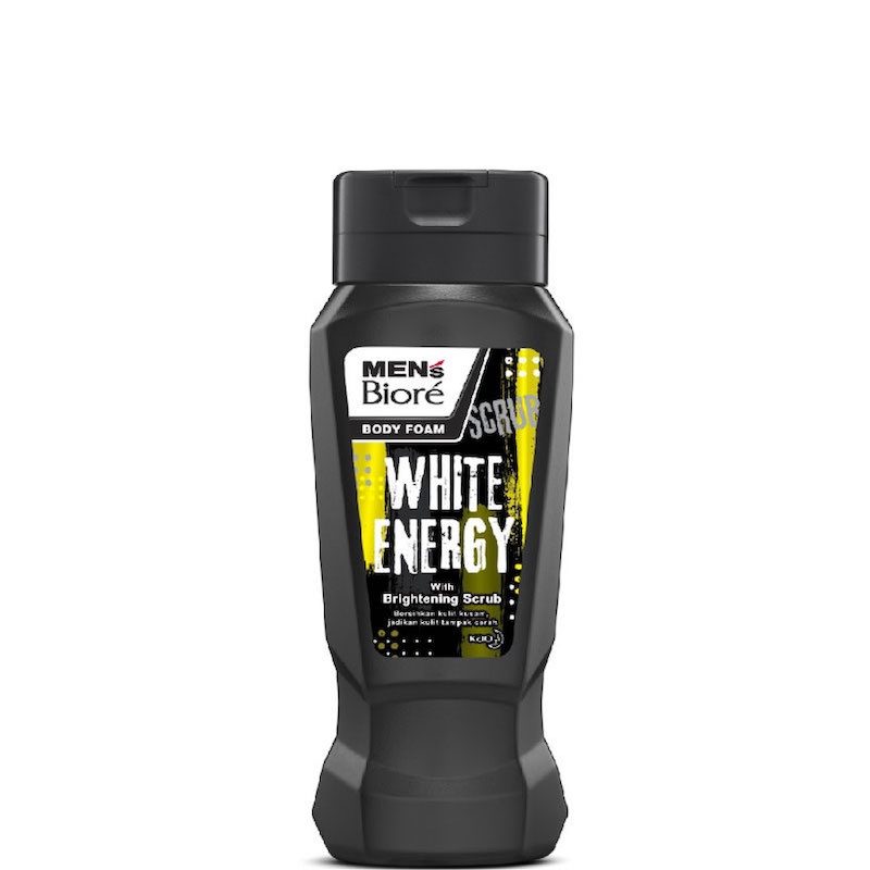 Ready Men's Biore Sabun Mandi Cair Untuk Pria White Energy Eksfoliasi Botol 250 ml - Sabun Cair Body