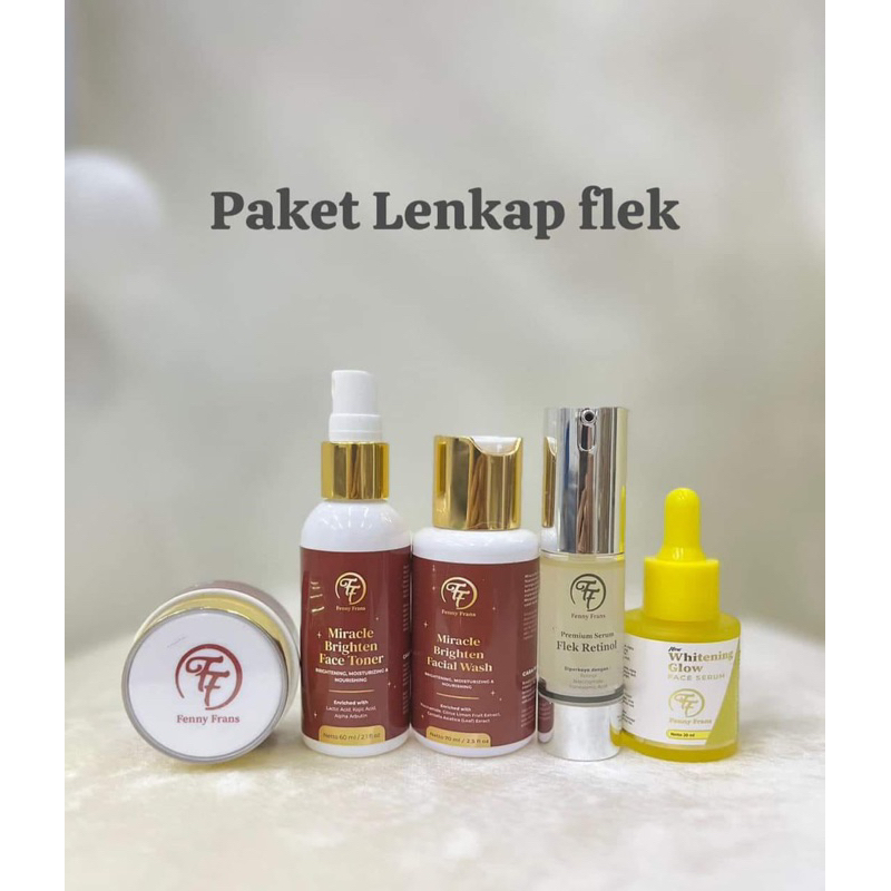 (BPOM)Skincare cream All in one FF paket lengkap all in one serum whitening glow serum flek retinol
