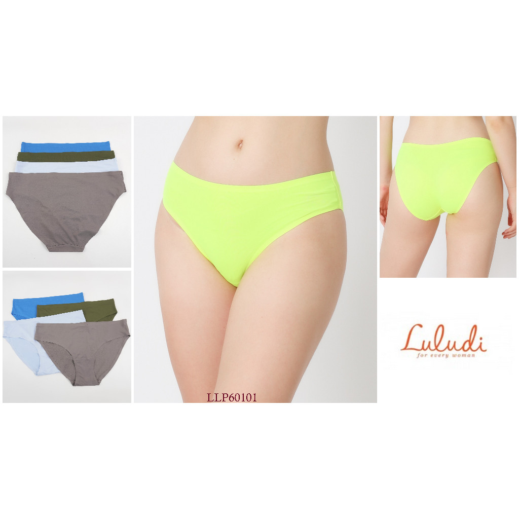 Celana Dalam Wanita Mini LULUDI Seamless Polos Pakaian Dalam LLP60101