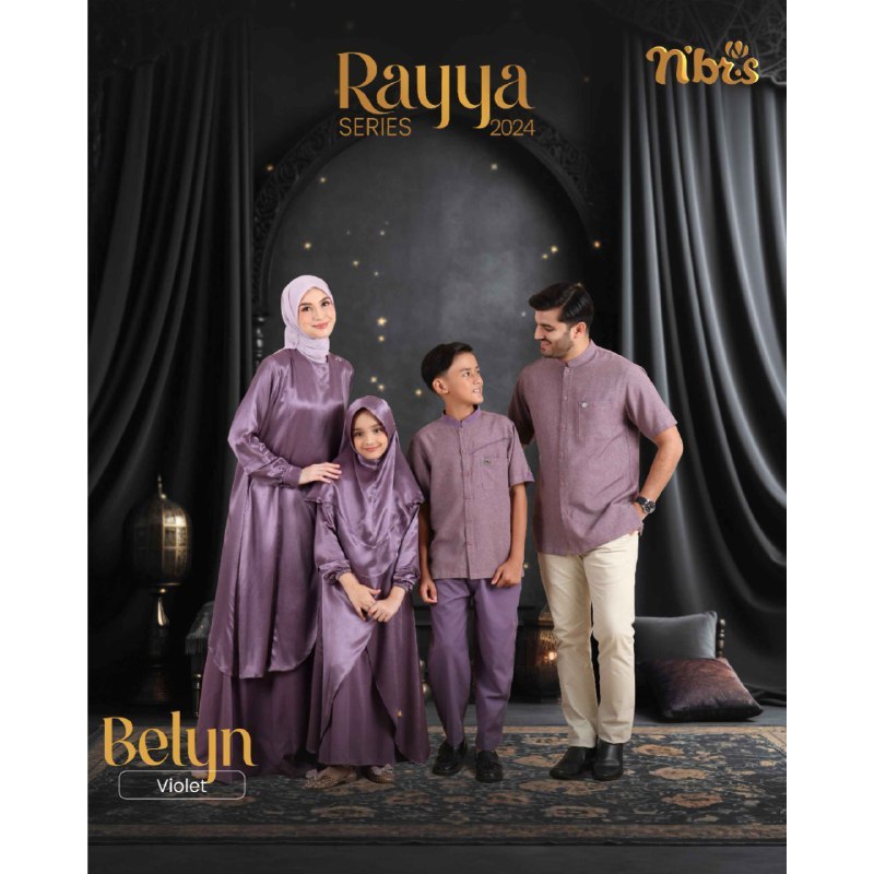 SARIMBIT TERBARU NIBRAS 2024 BELYN VIOLET BY NBRS FASHION BAJU BUSANA MUSLIM WANITA BUSUI ATASAN KOK