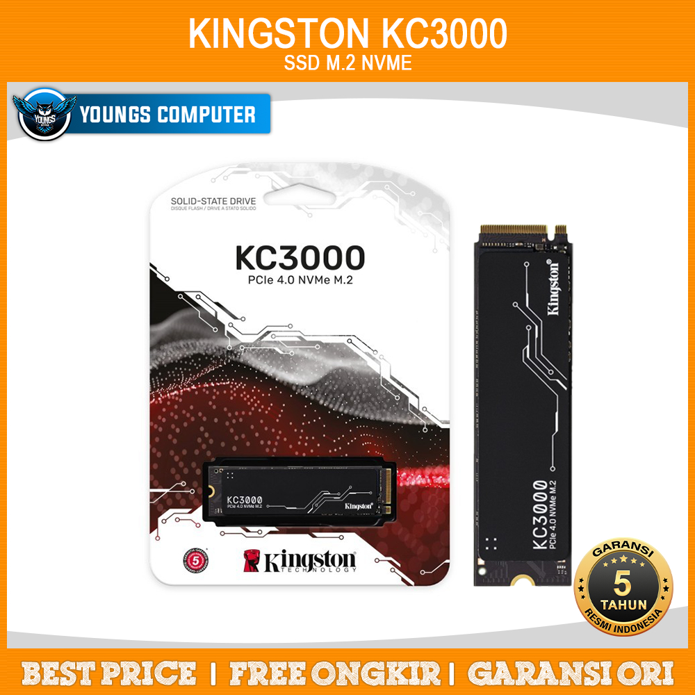 SSD KINGSTON KC3000 512GB 1TB 2TB 4TB NVME Gen4 7000mbps SSD PCIe 4.0