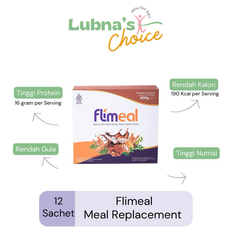 

Flimeal Meal Replacement Original, 1 Box isi 12 Pcs, Makanan Penganti Sarapan atau Makan Malam Untuk Diet Sehat