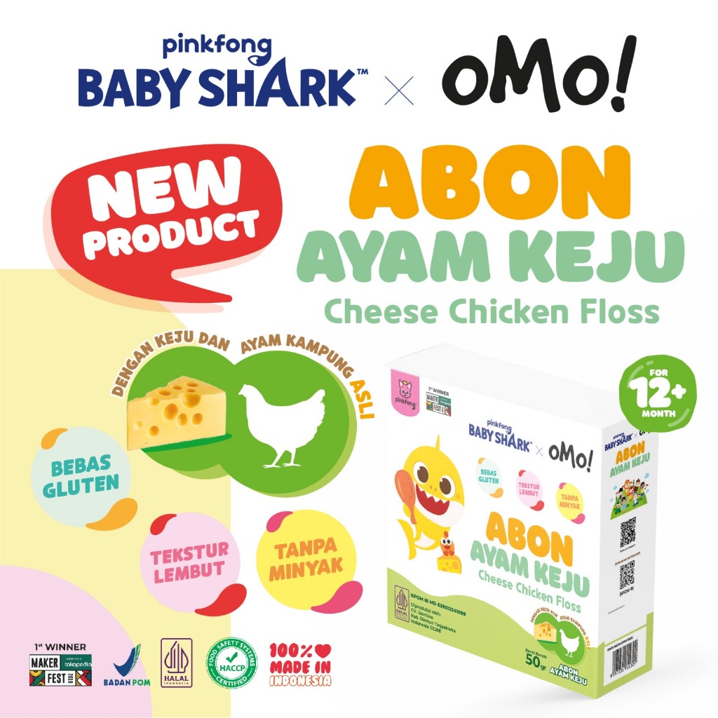 [NEW] Pinkfong Baby Shark X OMO! Abon Ayam Keju (Cheese Chicken Floss)