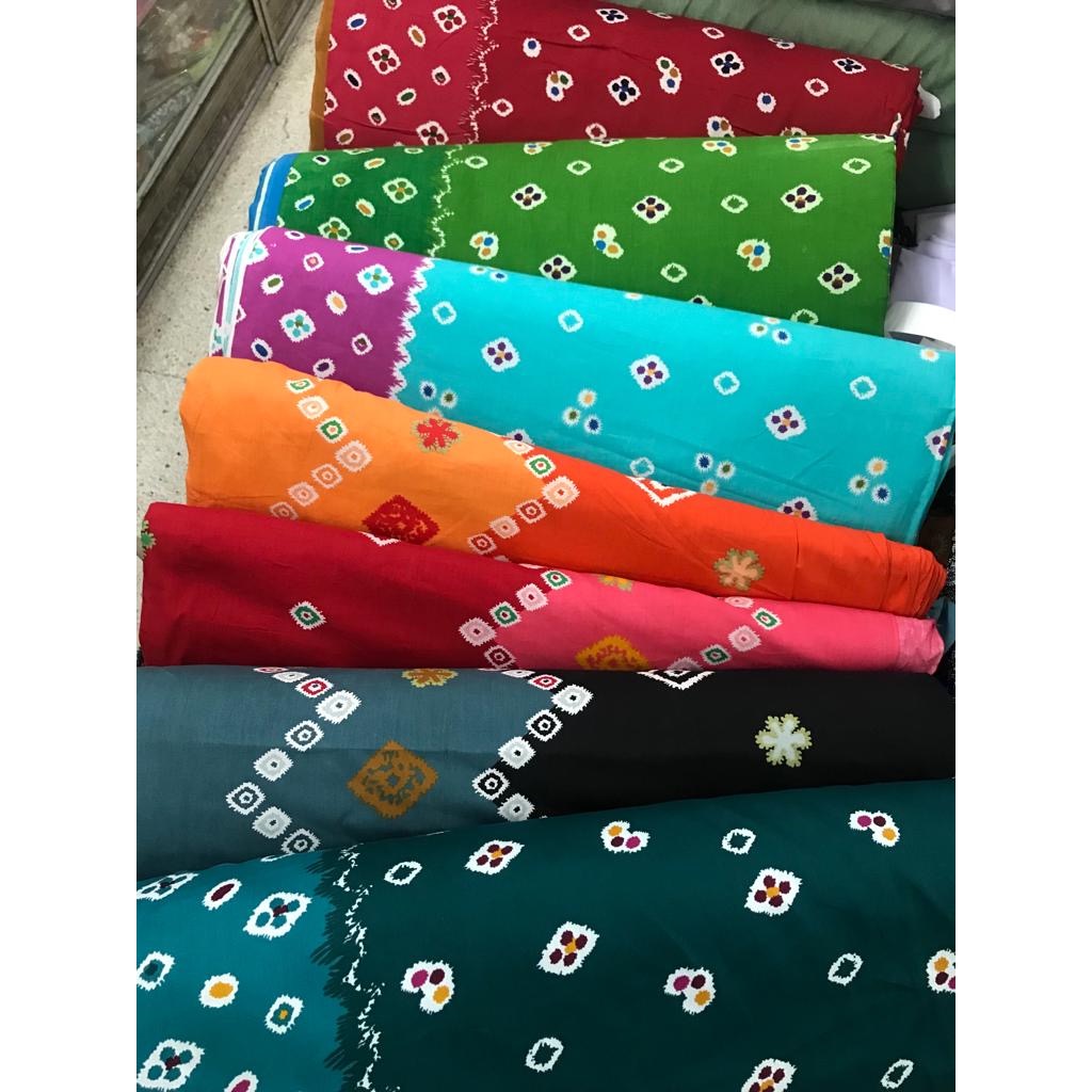 Kain Batik Jumputan Meteran Bahan Katun Wolfis