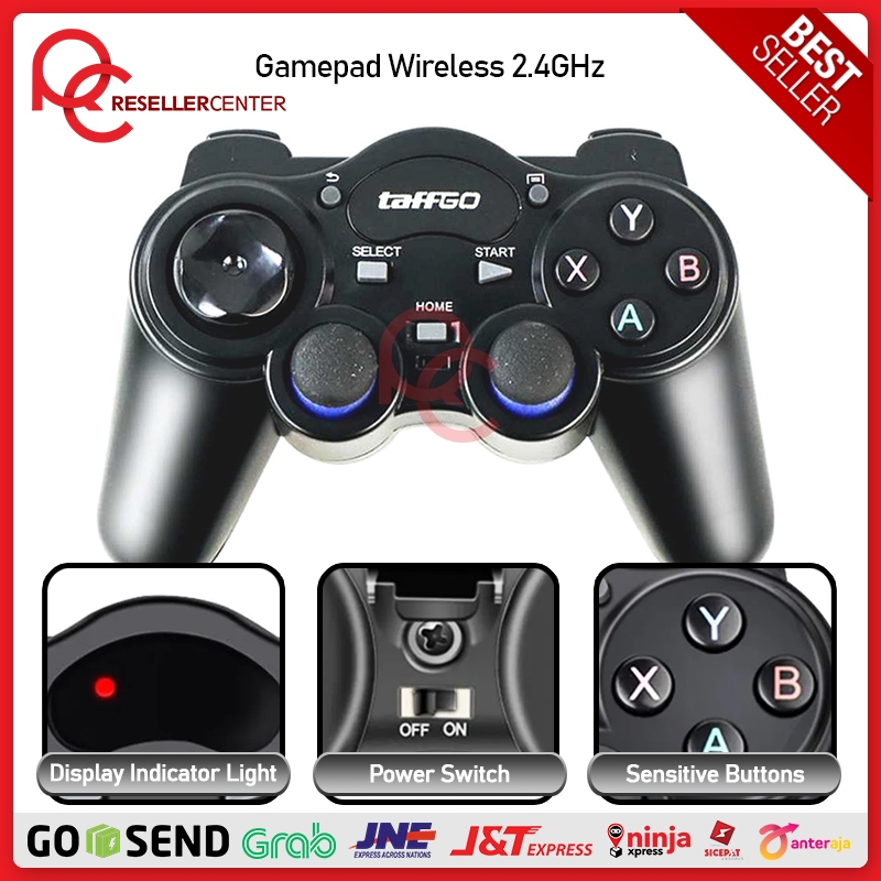 [GAMEPAD] Gamepad Wireless 2.4GHz untuk Smart TV, TV Box, Laptop & Komputer / Stick Game Dual Shock