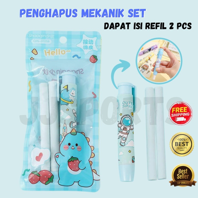 

Penghapus Pensil Mekanik Sanrio 1 set / Hapusan Mekanik Motif Lucu / Penghapus Pensill Mekanik Anak Sd