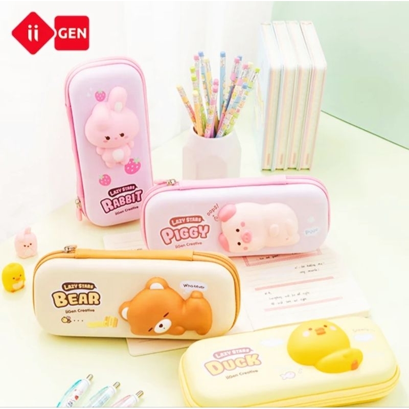 

Kawaii Squicy Pencil Case/Kotak Pensil Squicy Karakter Lucu