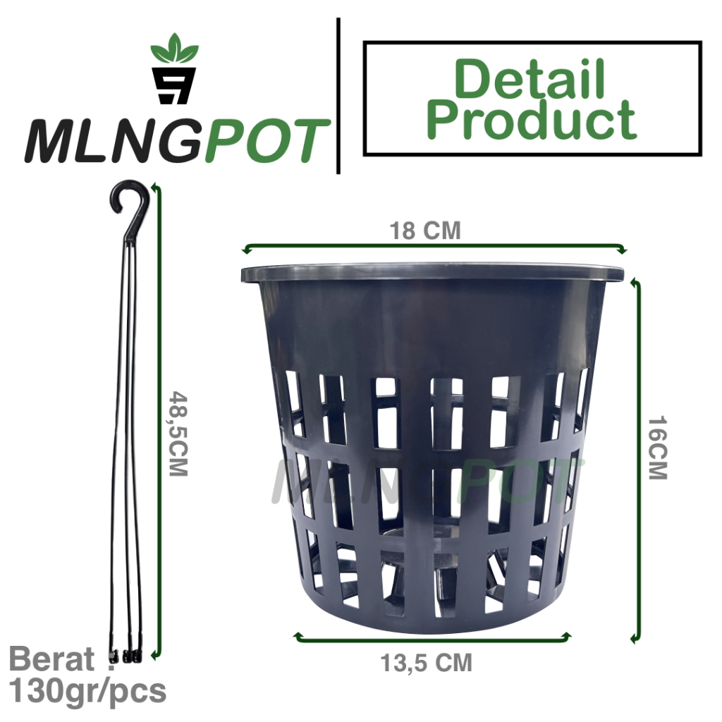 Louay_Idstore Pot Gantung Anggrek Gbl Vanda 20 Free Gantungan Pot Anggrek Jumbo