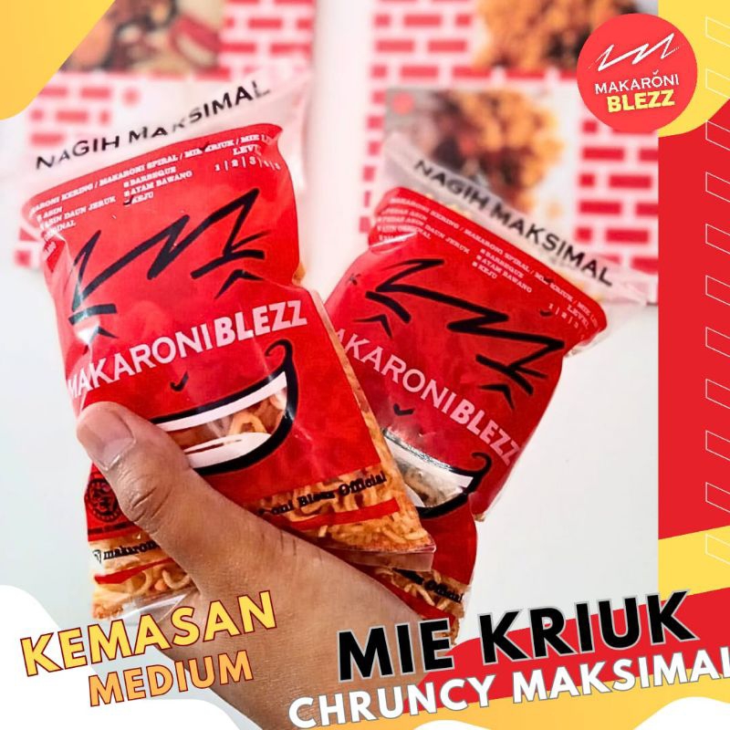 

Mie Kriuk PEDAS LEVEL kemasan 90 GR