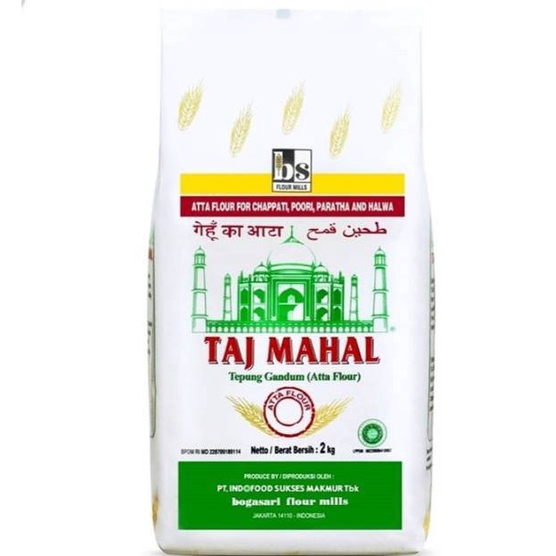 

Tepung Gandum Taj Mahal Bogasari / Wheat Flour / Atta Flour 62