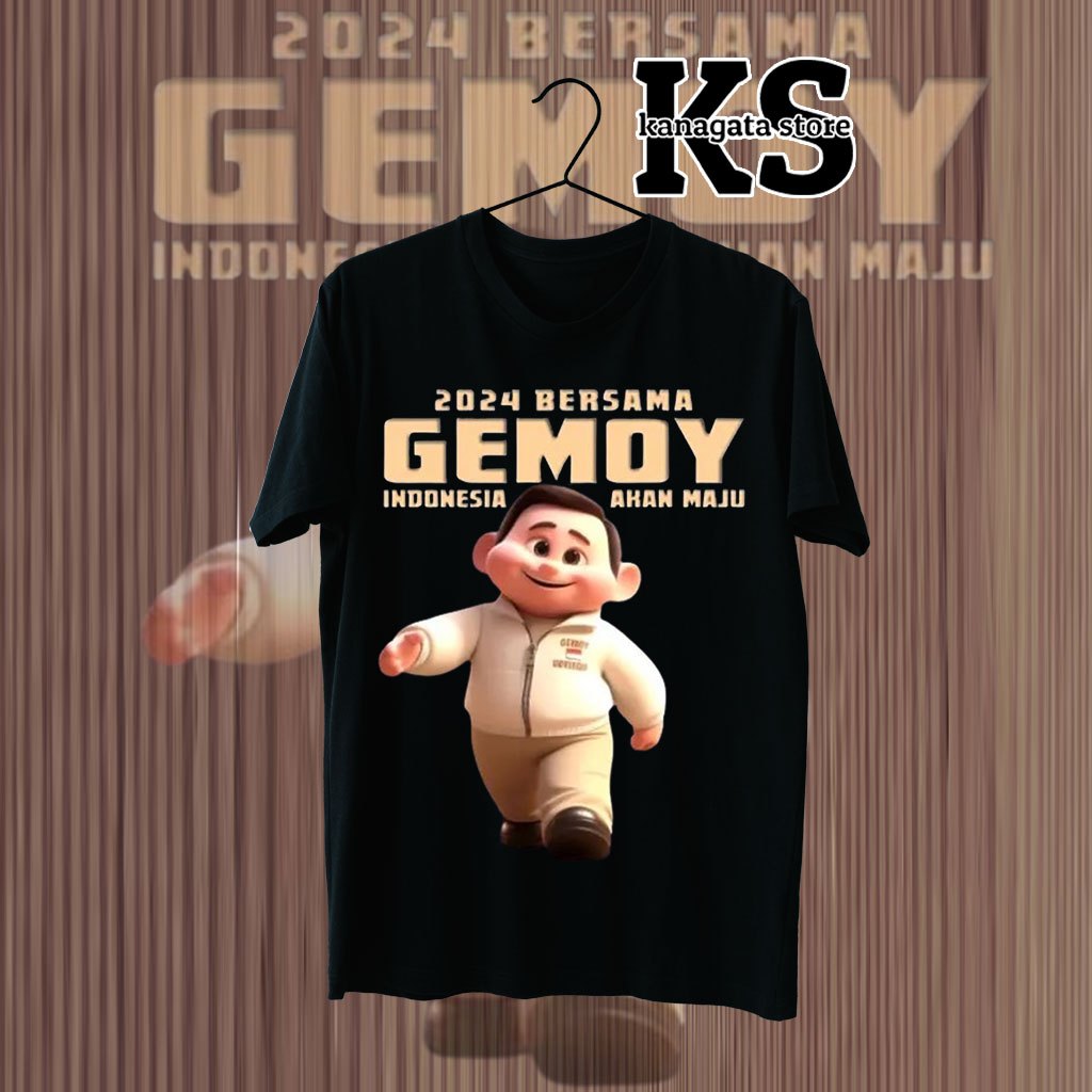 KANAGATA KAOS PRABOWO GIBRAN GEMOY TERBARU T-SHIRT OVERSIZE UNISEX PRABOWO GIBRAN COLLECTION