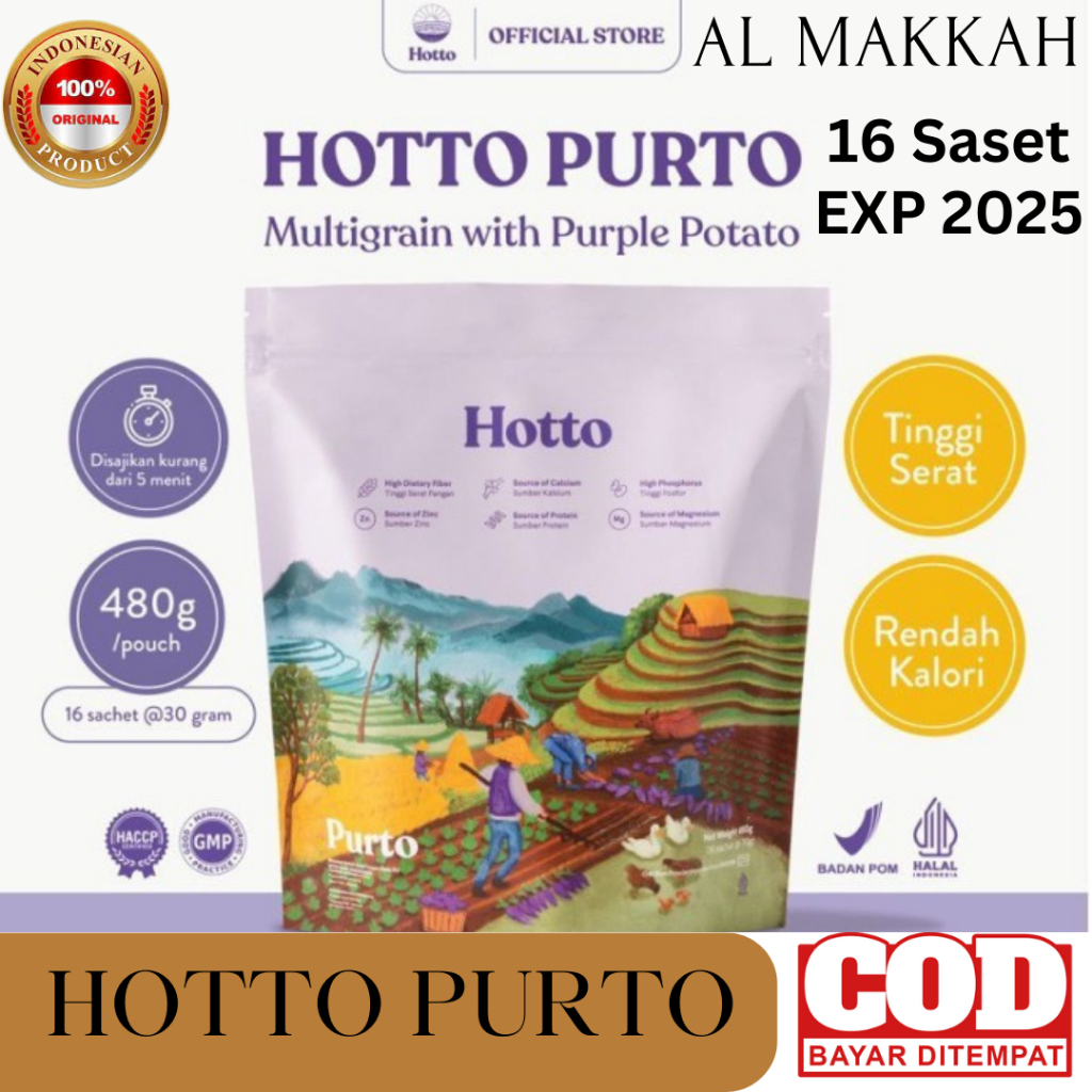 

Hotto Purto Pouch 16 Sachet Multigrain