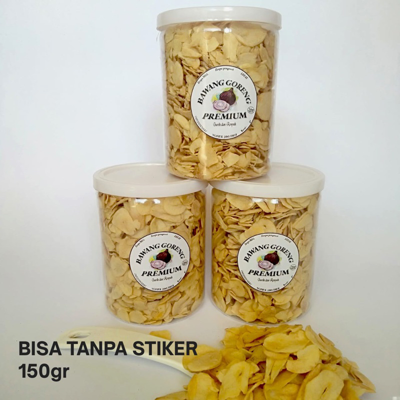 

BAWANG GORENG / BAWANG PUTIH GORENG 200 GRAM TOPLES TANPA TEPUNG MURAH GURIH RENYAH
