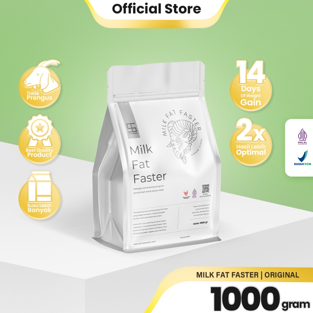 

Bay@r Di Tempat Ternak Syams - Premium Susu Penggemuk Penambah Kenaikan Berat Badan Ideal Varian Kambing Etawa Full Cream 1000 gram 1 Kg | Milk Fat Faster Organik Suplemen Makanan minuman Kapsul Aman Asli Original BPOM HALAL LPPOM weight gain [208]