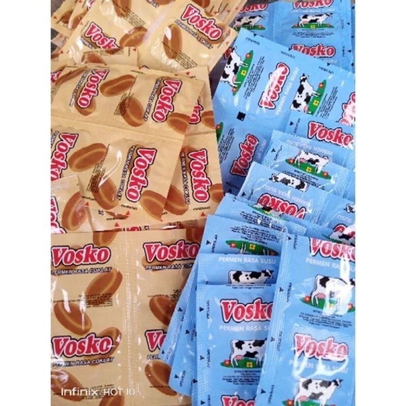 Permen Vosco 1 pack isi 20 lembar || Permen Vosko ||  Permen Jadul