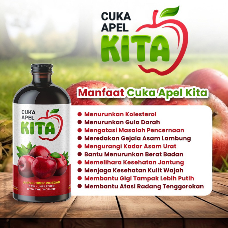 

CUKA APEL KITA ORIGINAL CUKA APEL MURNI 100% terbukti