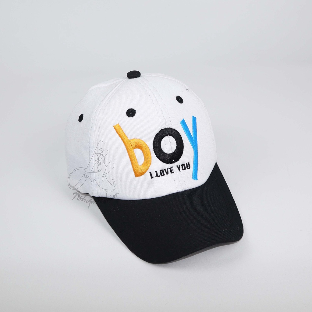 TOPI BORDIR ANAK BOY/TOPI BAGUS MURAH TOPI ANAK BOY TOPI BOY ANAK BORDIR COD