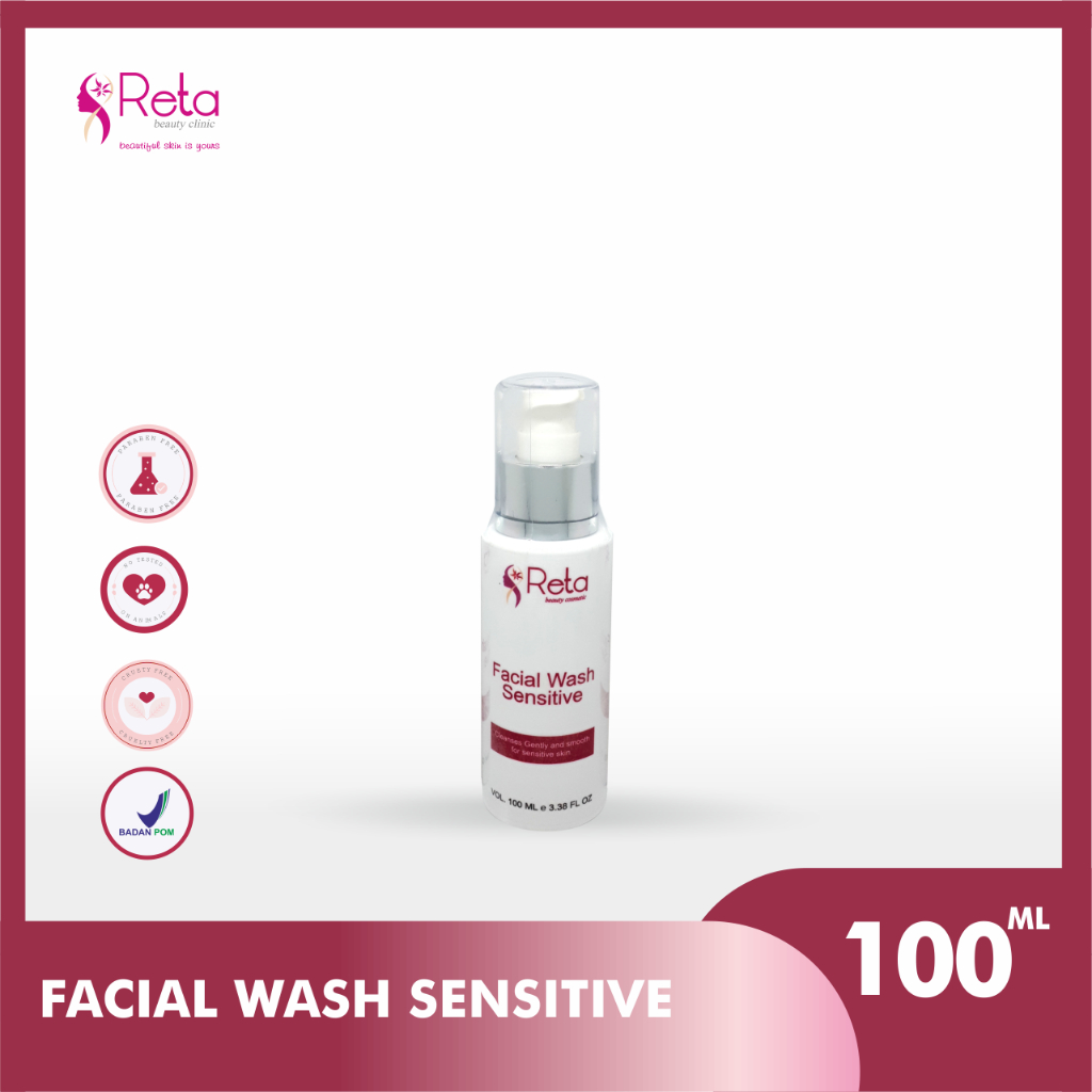 facial wash vitamin C/pembersih wajah/reta beauty clinic/sabun/kecantikan/glow series