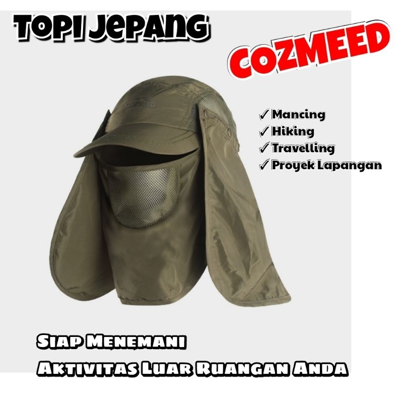 Topi  Cozmeed mancing l Topi Jepang l Topi 3inOne