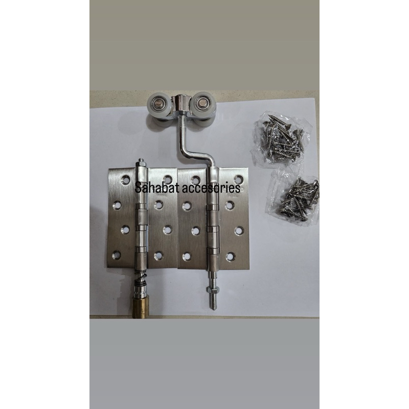 Roda Pintu Lipat+Engsel Tekuk