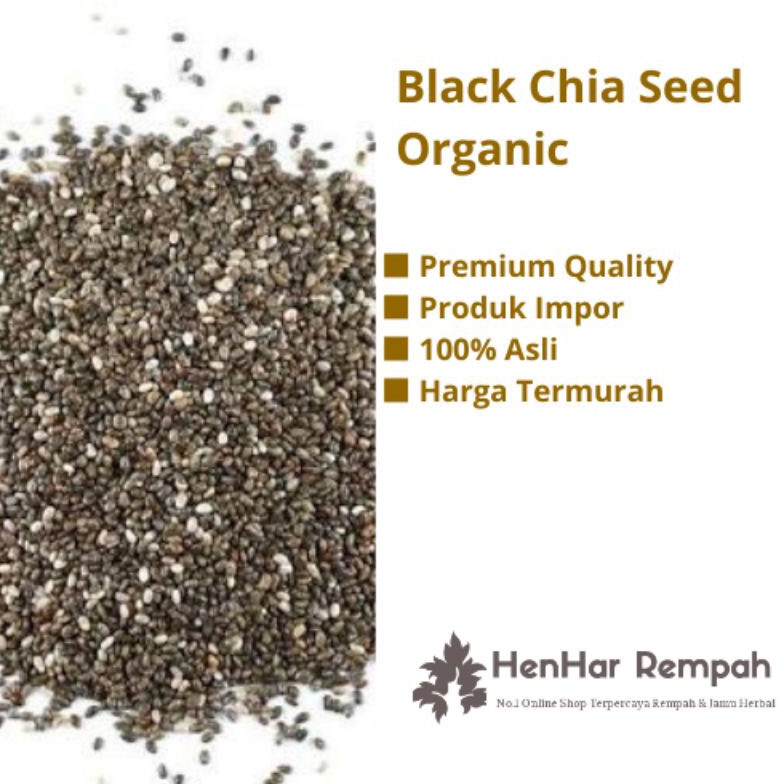 

[✡R33&] Chia Seed Organic Premium quality 1 Kg Cuci-Gudang
