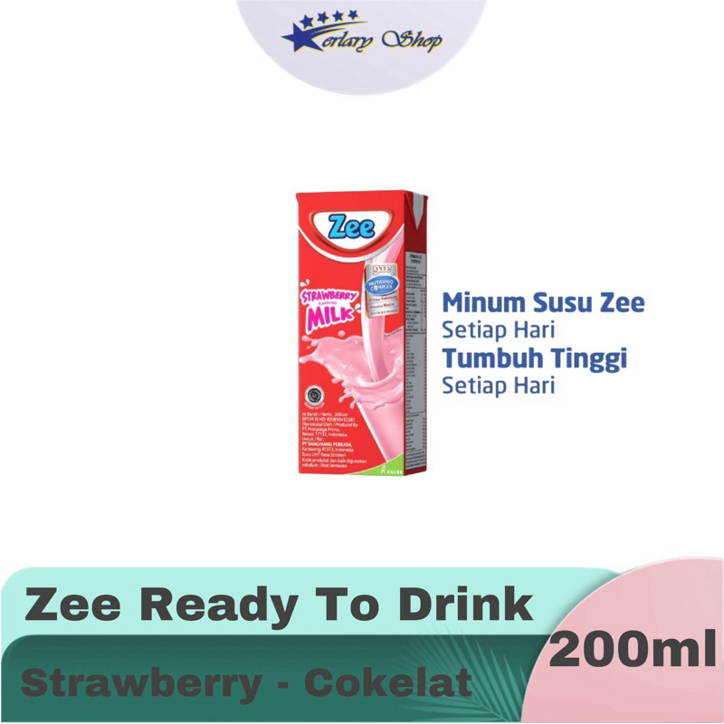 Zee Liquid UHT Strawberry Milk Shake / Chocolate 200ml