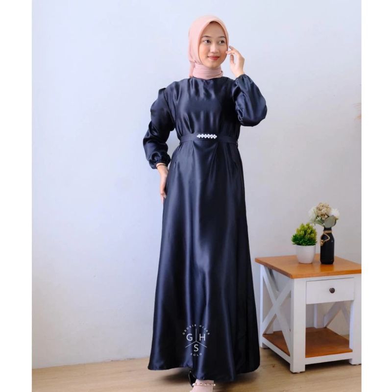 GANTARI DRESS SATIN PREMIUM//DRESS BRIDESMAID//DRESS KONDANGAN//GAMIS SATIN PREMIUM