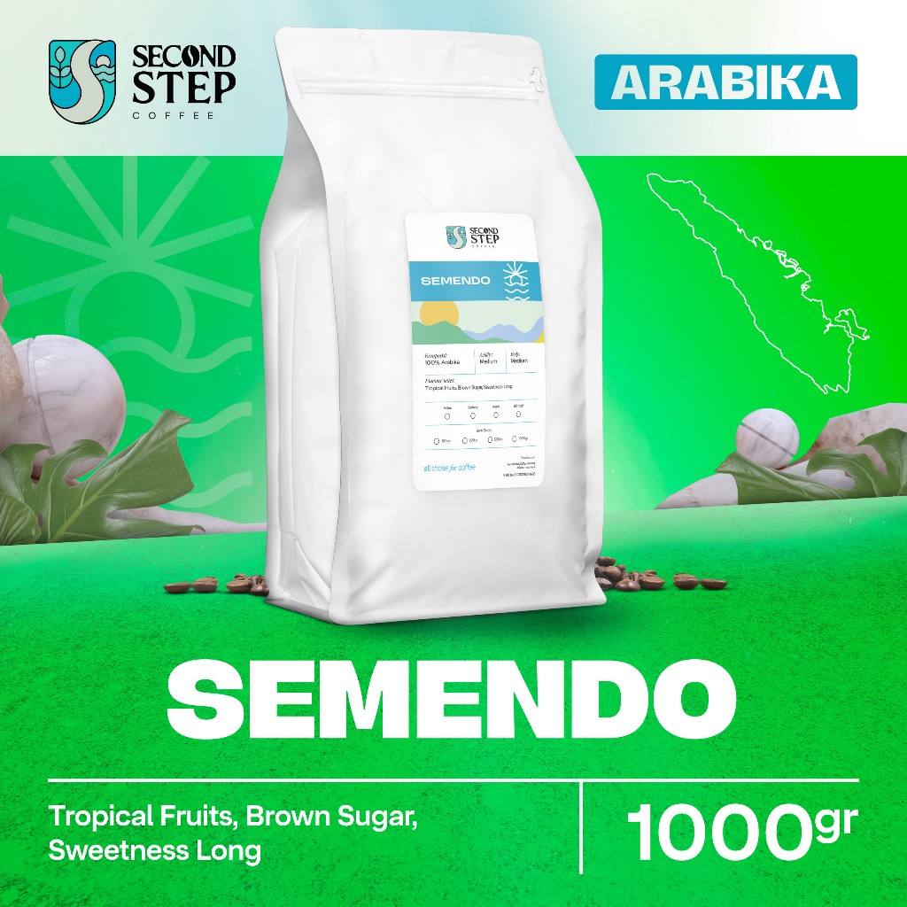 

Biji Kopi Bubuk Arabika Semendo Arabica Coffee Roast Beans 1Kg Bean