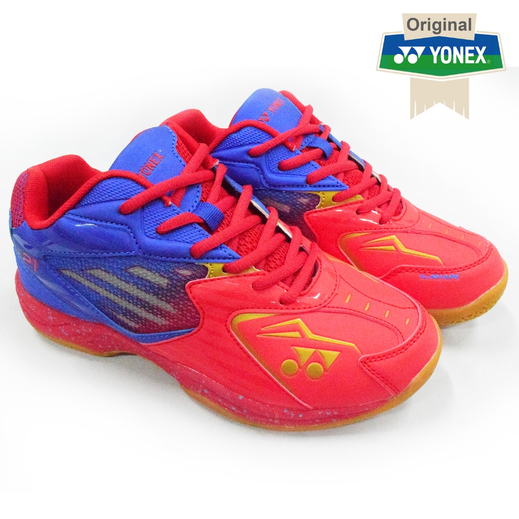 Sepatu badminton Yonex All England 21 haute Red / Blue Coral