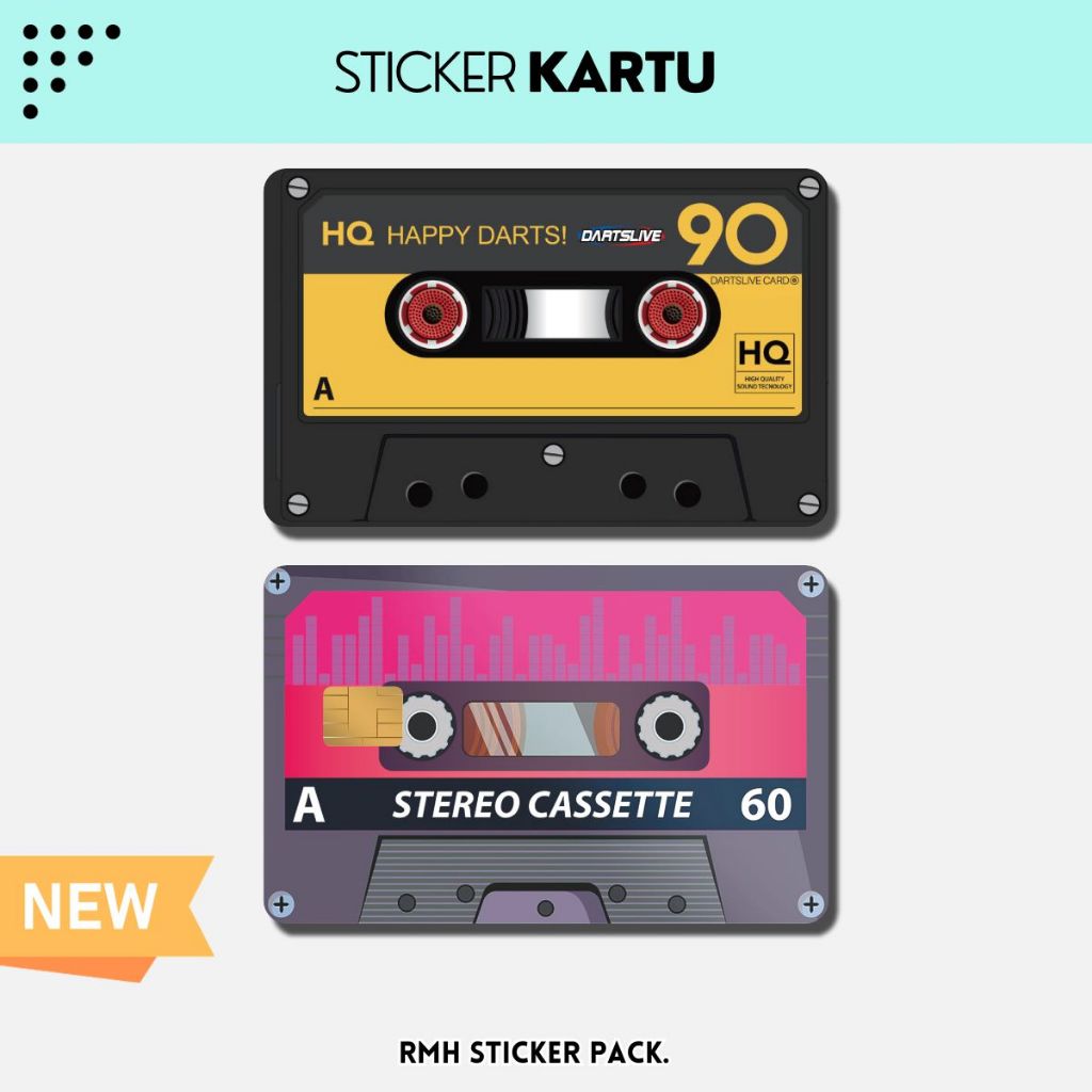 

Sticker Kartu ATM | Flazz | E-M0ney / Skin Card / Garskin Kartu || Tema Kaset Radio Tape