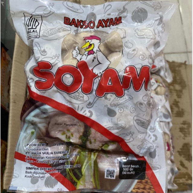

Bakso Ayam Soyam 500gr 50bj