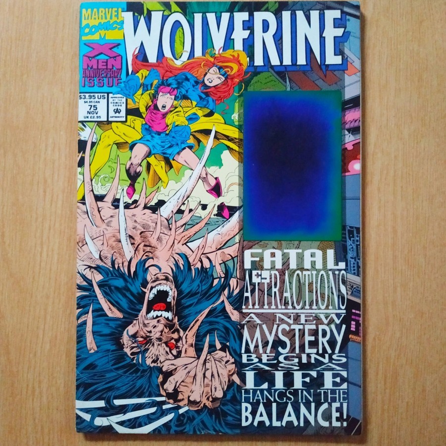 Komik Wolverine #75 1993 X-Men Anniversary Hologram Cover Issue
