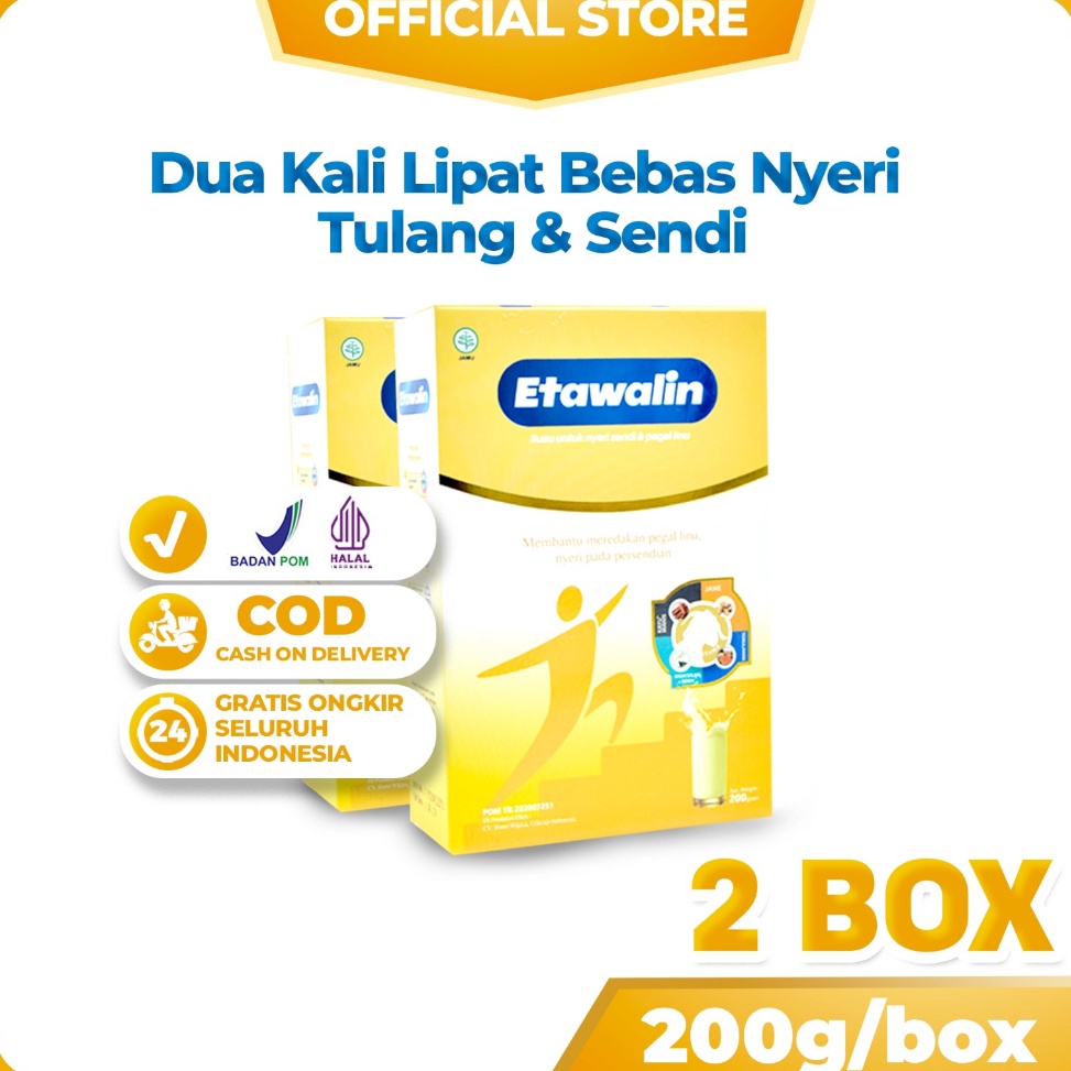 

[✣S93@] 2 box Etawalin - Susu Kambing Atasi Nyeri Sendi Sakit Lutut Dan Asam Urat Must Get it
