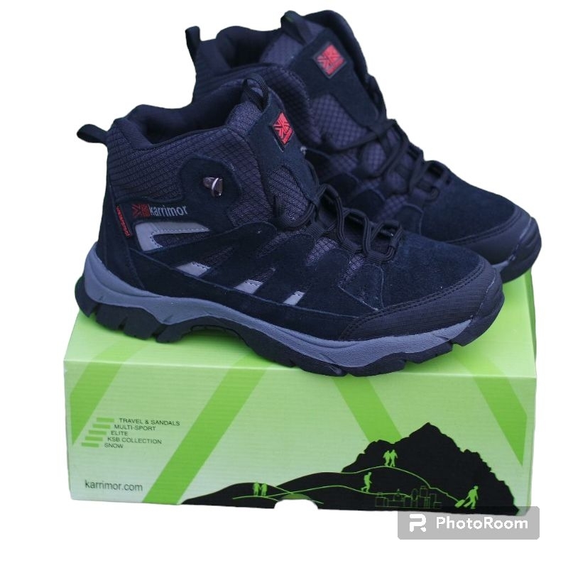 SEPATU GUNUNG PRIA KARRIMOR 01 TERBARU SEPATU HIKING PRIA KARRIMOR WATERPROOF ABU