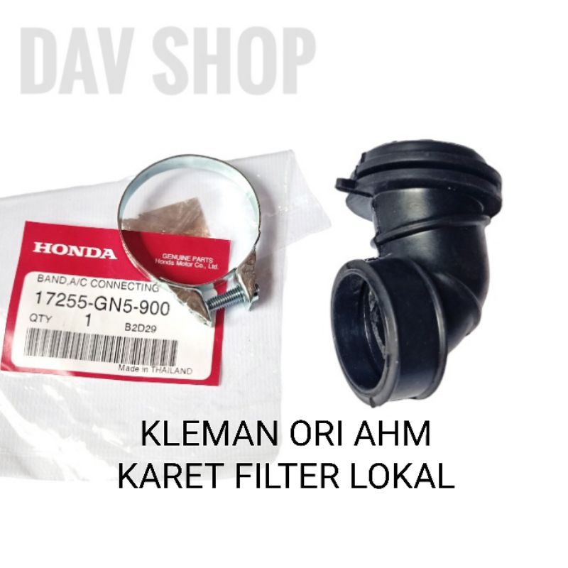 KLEM KLEMAN+KARET FILTER KARBURATOR ASTREA PRIMA GRAND LEGENDA SUPRA X LAMA FIT LAMA 100 ORI AHM+LOK